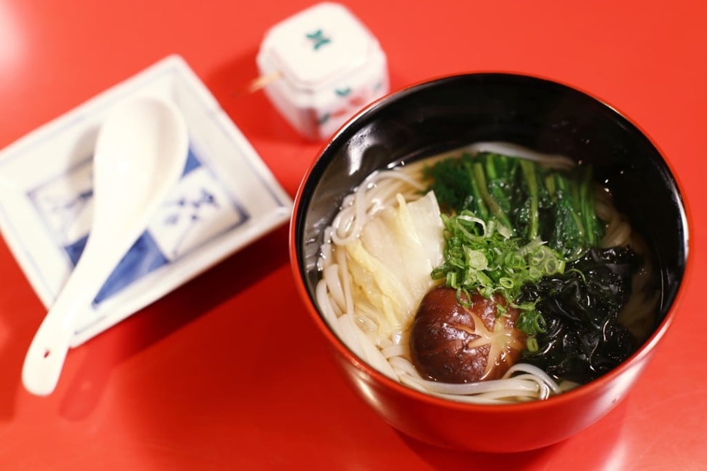 Hot inaniwa udon at Meat Cuisine Hiro in Causeway Bay. Photo: Nora Tam