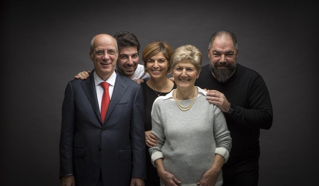 Alajmo and his family. Picture: Marco Peruzzo