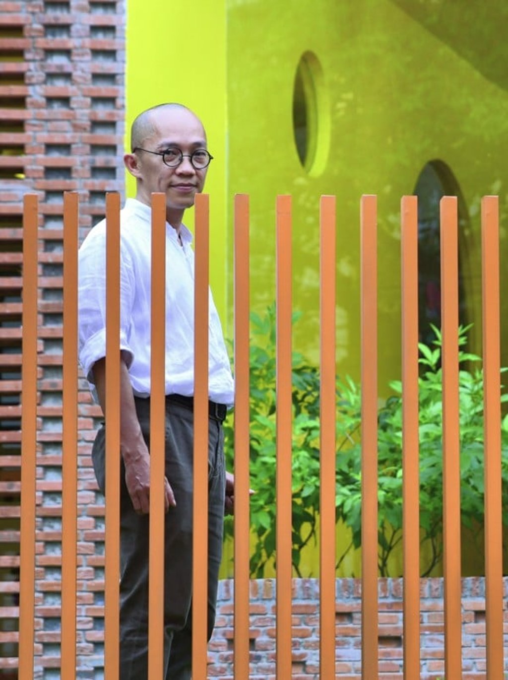 Dam Vu, of architectural company Kientruc O, at Chuon Chuon Kim 2 Kindergarten in Ho Chi Minh City, Vietnam. Picture: Ronan O’Connell