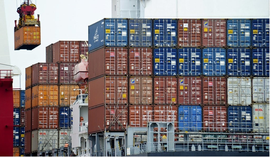 Containers at Tianjin port in northern China. US President Donald Trump has announced plans to impose charges of US$60 billion on Chinese imports. Photo: AP