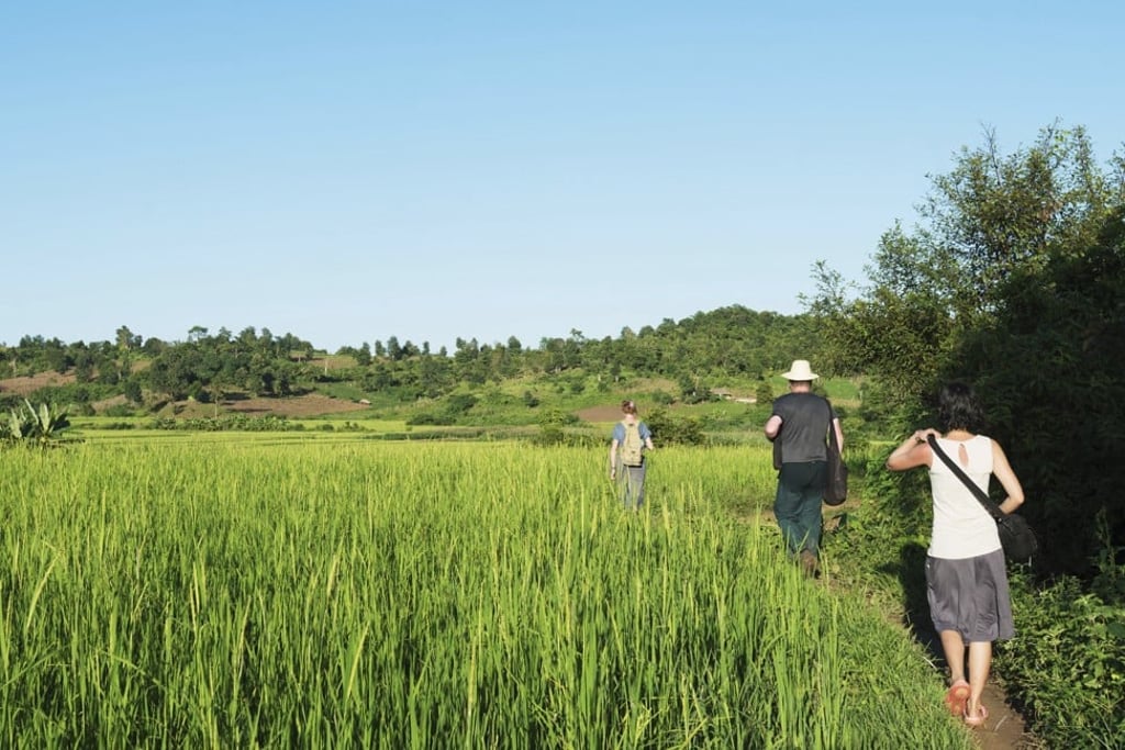 Tourists approach the village of Hsipaw. Photo: Alamy