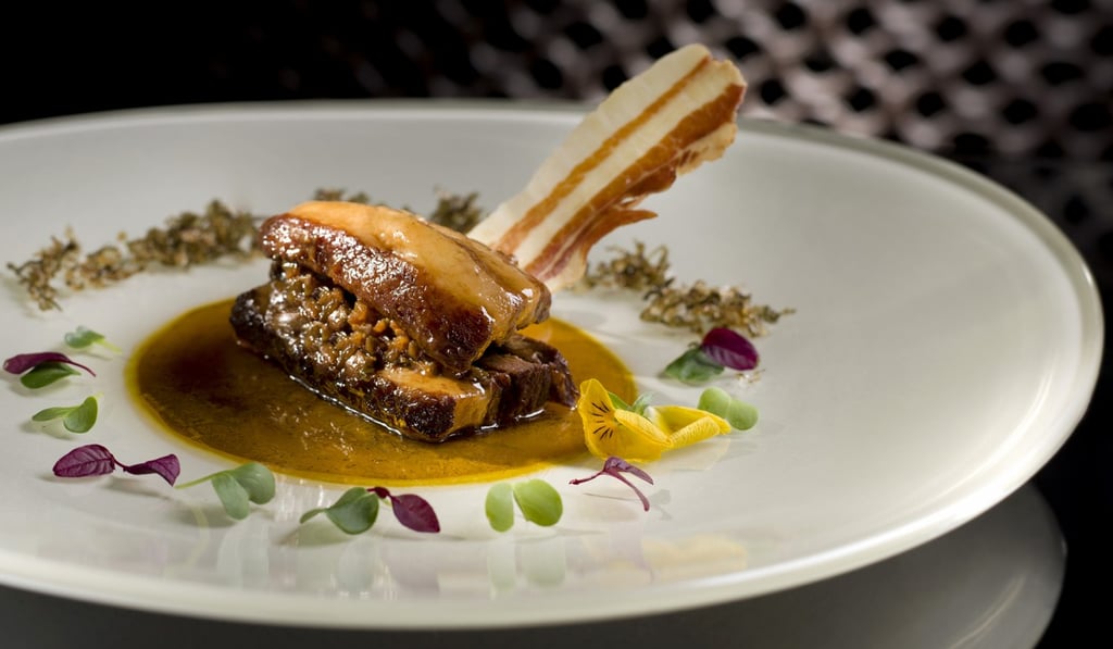 Chef's special braised pork belly with preserved vegetable at Lai Heen