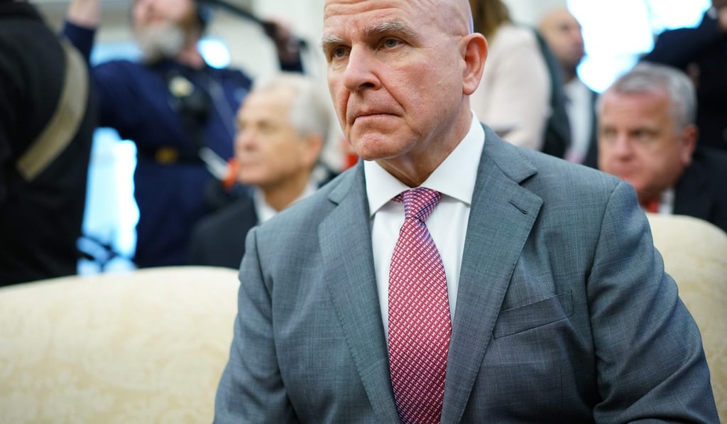 HR McMaster is seen here on Tuesday in the Oval Office. Photo: Agence France-Presse HR McMaster is seen here on Tuesday in the Oval Office. Photo: Agence France-Presse