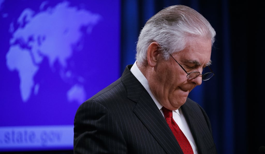 A raft of staff departures at the White House – including that of Secretary of State Rex Tillerson – have made it hard for the US to name a point person for trade talks with China, a former CIA China specialist said. Photo: EPA