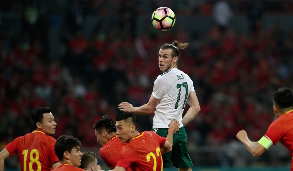 Wales’ Gareth Bale tore a woeful China defence apart. Photo: Xinhua Wales’ Gareth Bale tore a woeful China defence apart. Photo: Xinhua