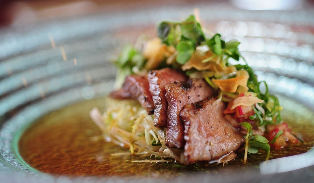 A5 Miyazaki beef tataki at Nobu