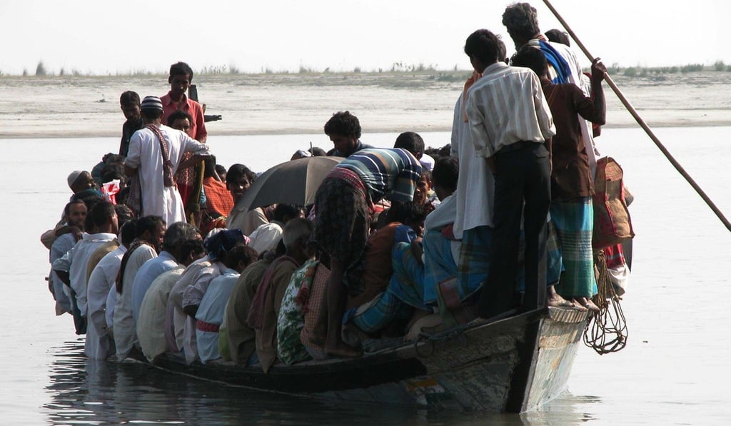 Boats are the only mode of transport for the people of Char Village in the Indian State of Assam. Photo: Shib Shankar Chatterjee
