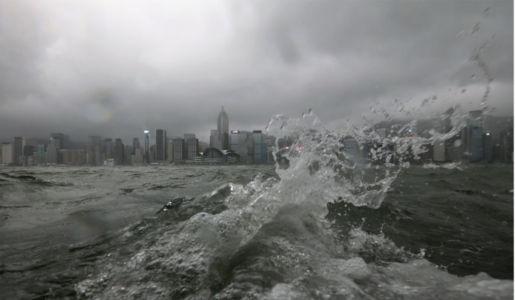 Hong Kong’s Victoria Harbour days after Typhoon Hato struck. Photo: Felix Wong