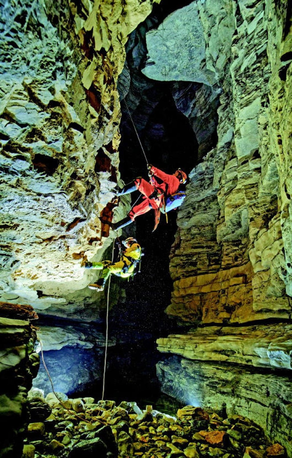 The expedition to map the cave network was led by Li Po, director of the Guizhou Karst Cave Research Centre. Photo: People.cn The expedition to map the cave network was led by Li Po, director of the Guizhou Karst Cave Research Centre. Photo: People.cn