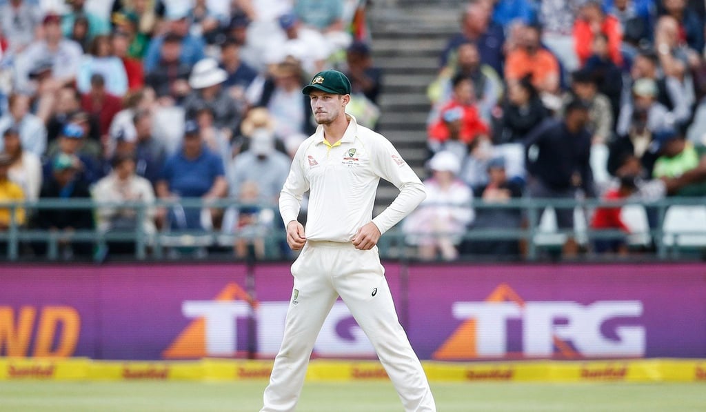 Australian fielder Cameron Bancroft stands by during the third day of the third Test cricket match between South Africa and Australia on March 24, 2018 in Cape Town. Photo: AFP