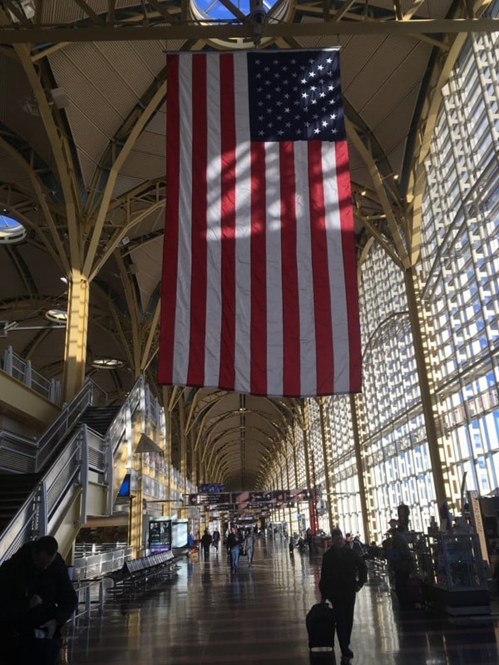 Land of the free: the Ronald Reagan airport in Washington. Photo: Raquel Carvalho