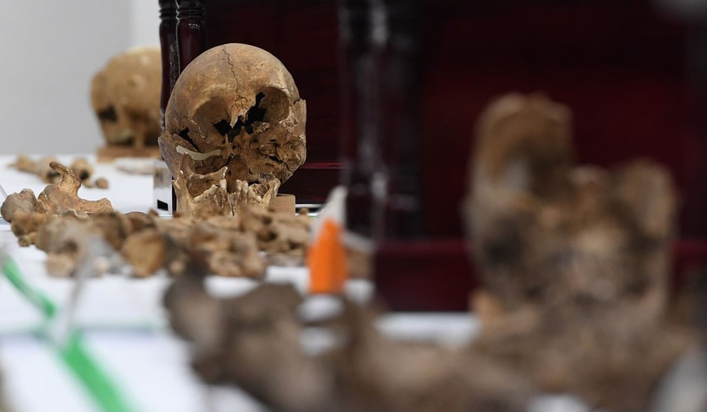 The remains of Chinese soldiers, who fought during the Korean war, during ceremonial rites in Incheon, west of Seoul. Photo: AFP The remains of Chinese soldiers, who fought during the Korean war, during ceremonial rites in Incheon, west of Seoul. Photo: AFP