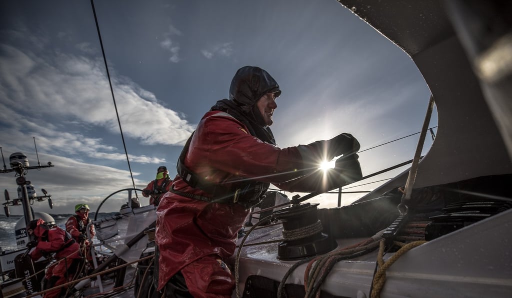 John Fisher on board Scallywag. Photo: VOR John Fisher on board Scallywag. Photo: VOR