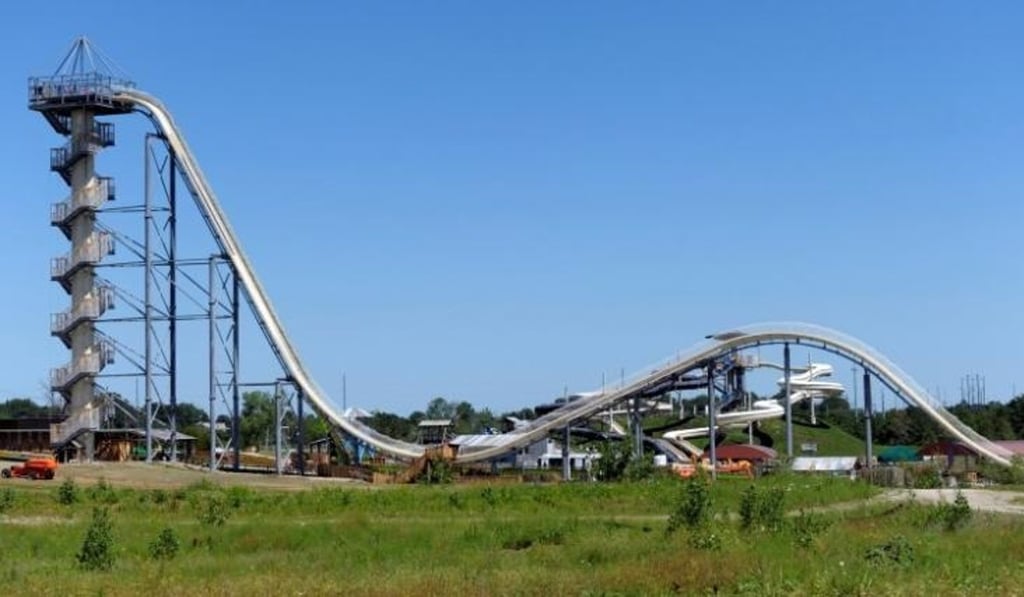 The Verruckt water slide at the Schlitterbahn Water Park in Kansas City, Kansas. Photo: Reuters