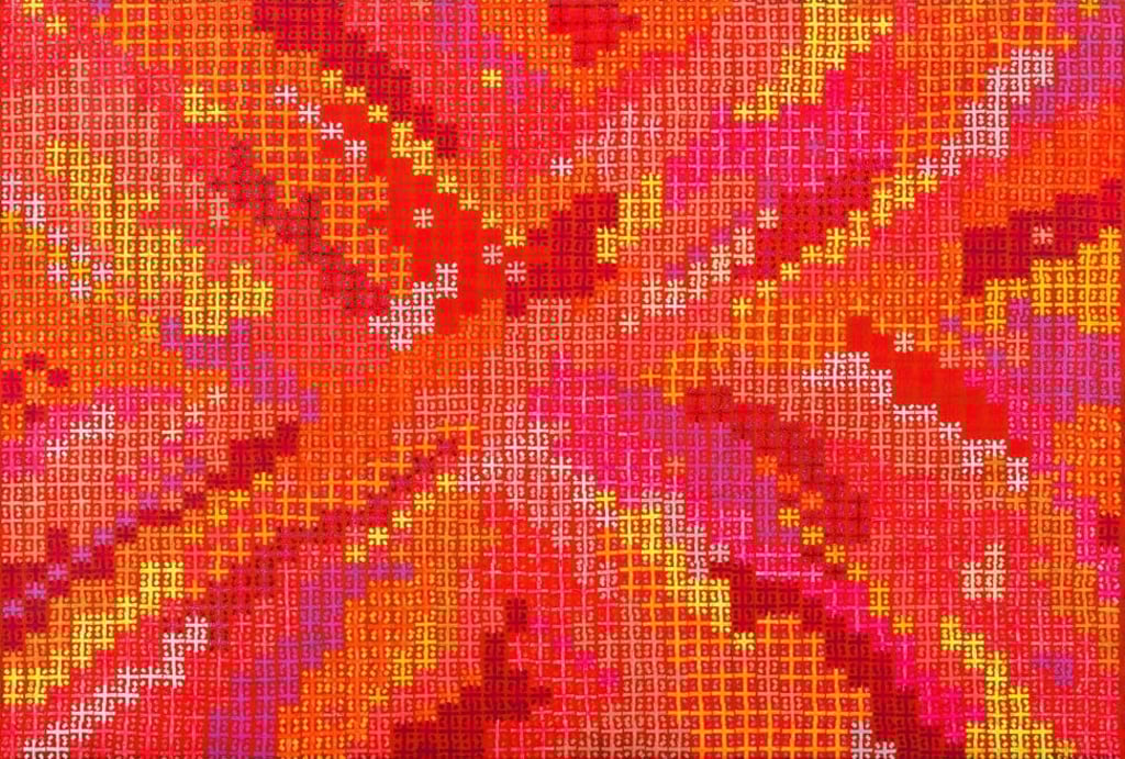 Ding Yi , Appearance of Crosses 2006-3, 2006. UBS Art Collection © Ding Yi. Courtesy of the artist and ShanghArt Gallery