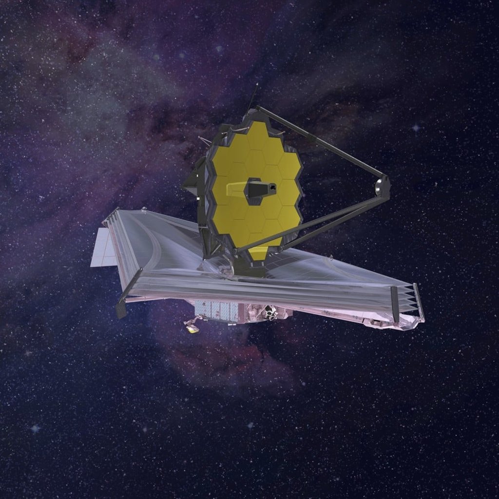 This 2015 illustration provided by Northrop Grumman depicts how the James Webb Space Telescope would look in orbit. Graphic: AP