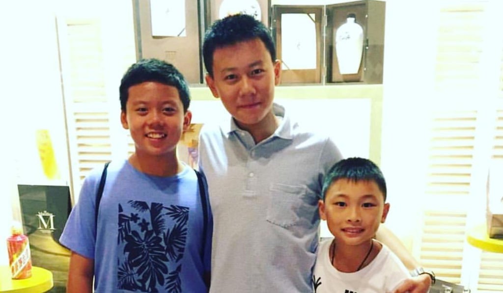 Alex Cheng Hong-wun, centre, is the youngest adviser to the government. Photo: Handout