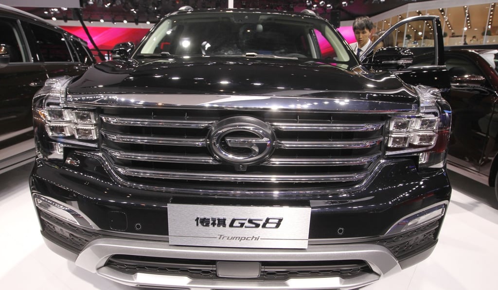 The Trumpchi SUV on display at the 17th Shanghai International Automobile Industry Exhibition last year, which had over 1,000 models from around the world on display. Photo: Simon Song