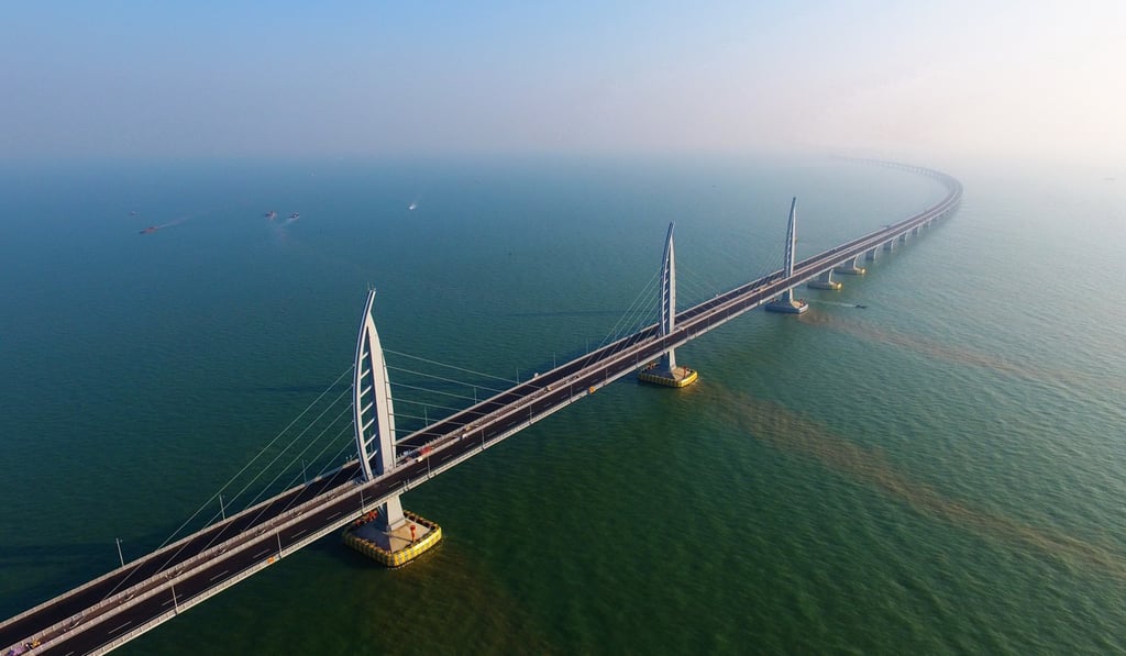 The Hong Kong-Zhuhai-Macau bridge is one of many projects to have undergone an environmental impact assessment. Photo: Xinhua