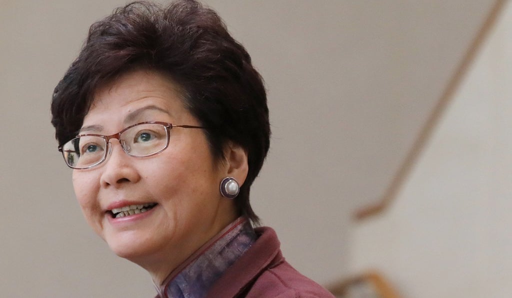 In a private meeting with lawmakers in 2016, Carrie Lam, then Hong Kong’s chief secretary, said the government aimed to tackle three so-called “mountains”, or issues affecting people’s livelihoods that have proved difficult to resolve. Photo: Edward Wong