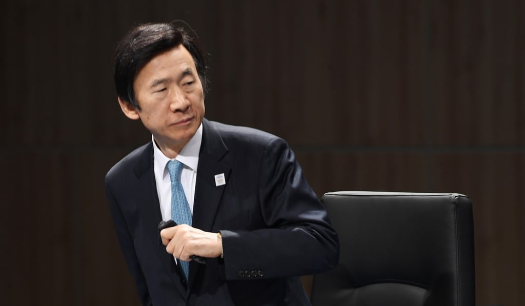Yun Byung-se says sanctions must be maintained “to the end of the vision we have ... dismantlement of North Korea nuclear weapons”. Photo: AFP Yun Byung-se says sanctions must be maintained “to the end of the vision we have ... dismantlement of North Korea nuclear weapons”. Photo: AFP