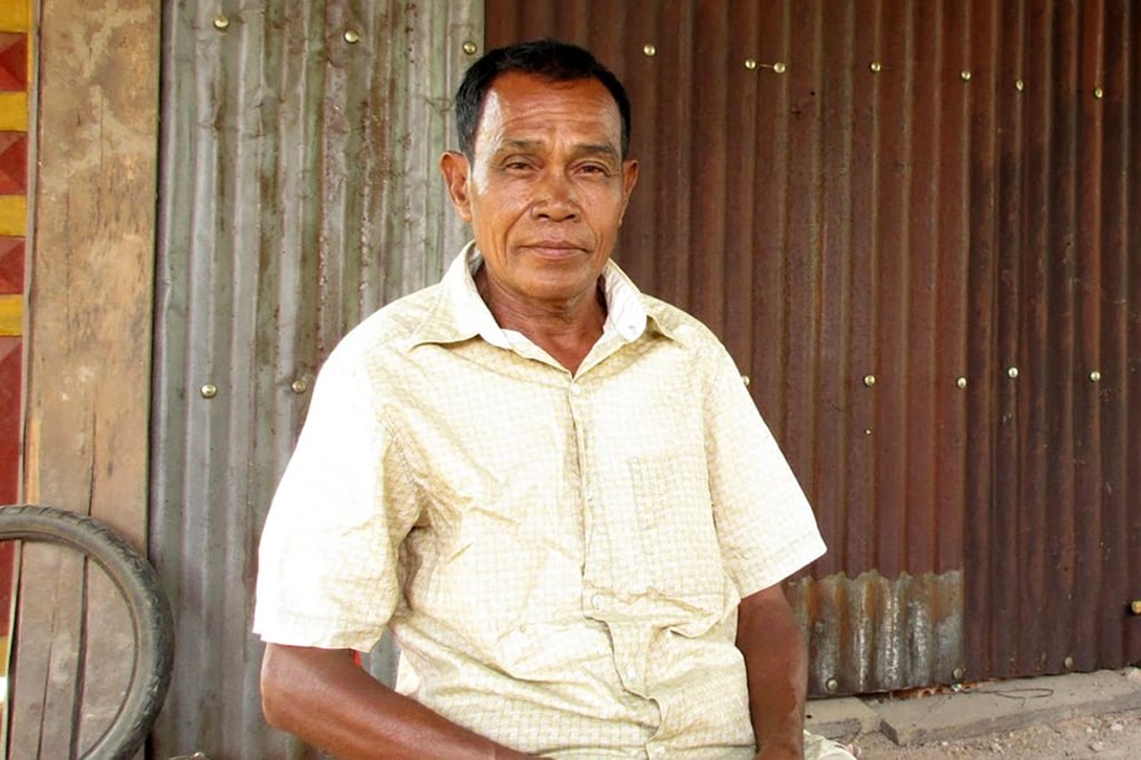 Srey Ly Bik, 63, was forced to leave his home in 2015 after the government announced that his village and others nearby would be flooded by the building of Cambodia’s biggest dam, the Lower Sesan 2. Photo: Laura Zhou