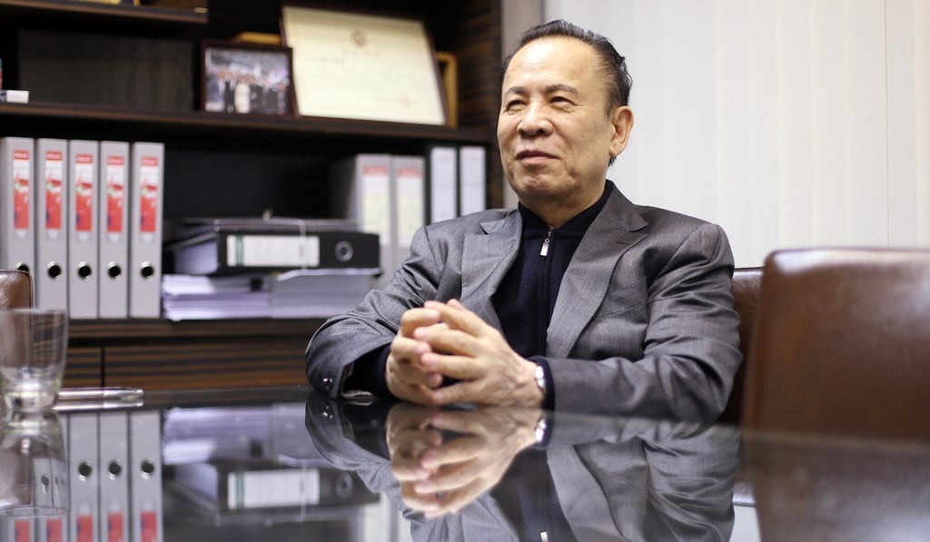 Kazuo Okada at his solicitor’s office in Central. Photo: Winson Wong