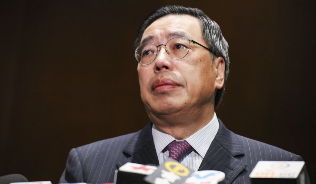 Legislative Council President Andrew Leung was the only pro-establishment legislator whose name wasn’t on the statement. Photo: Felix Wong