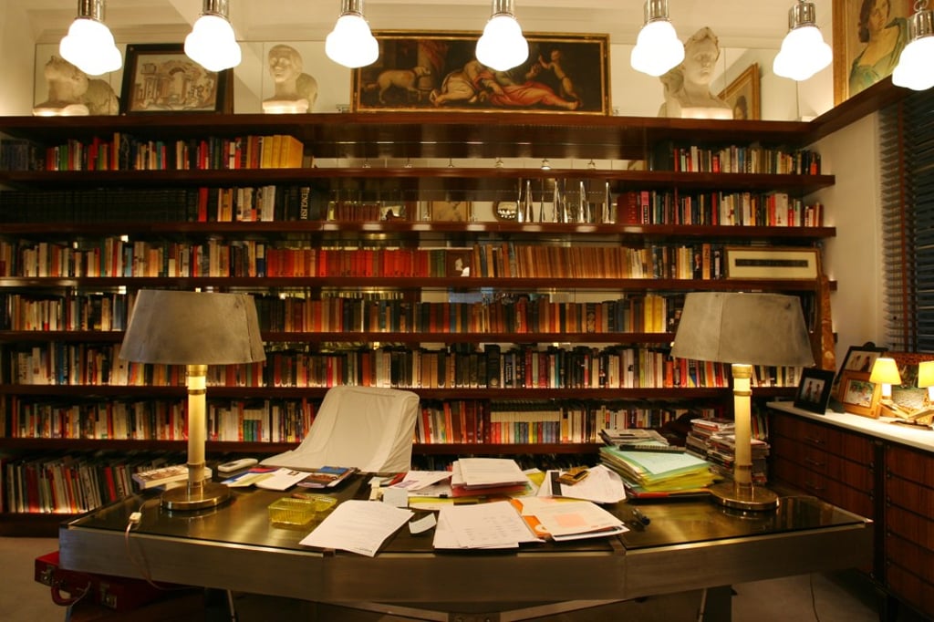 Tang 's reading room at his residence in The Peak. Photo: Handout