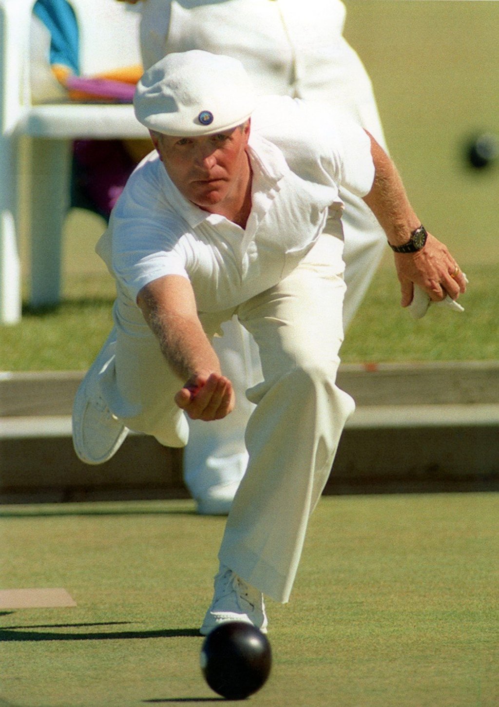 Ken Wallis at the 1994 Commonwealth Games. Photo: Robert Ng