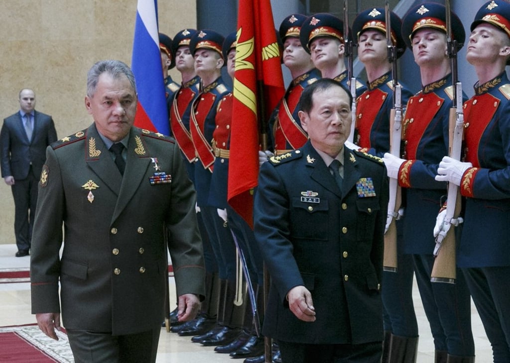 China’s Defence Minister Wei Fenghe said he was visiting Russia to show the world “the firm determination” of the two countries’ armed forces to “strengthen strategic cooperation”. Photo: EPA-EFE