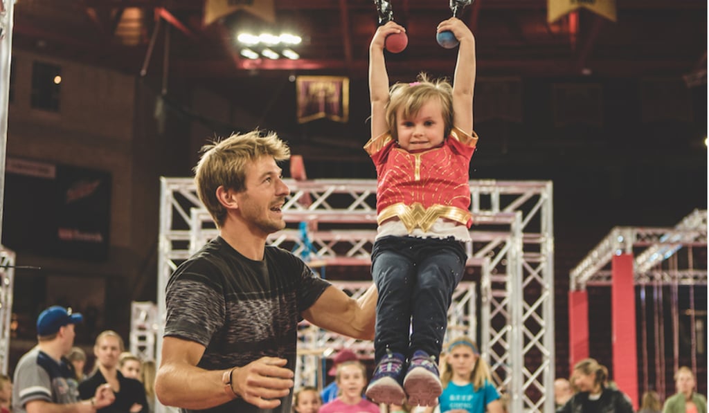 The Modern Tarzan with young ninjas. The Modern Tarzan with young ninjas.