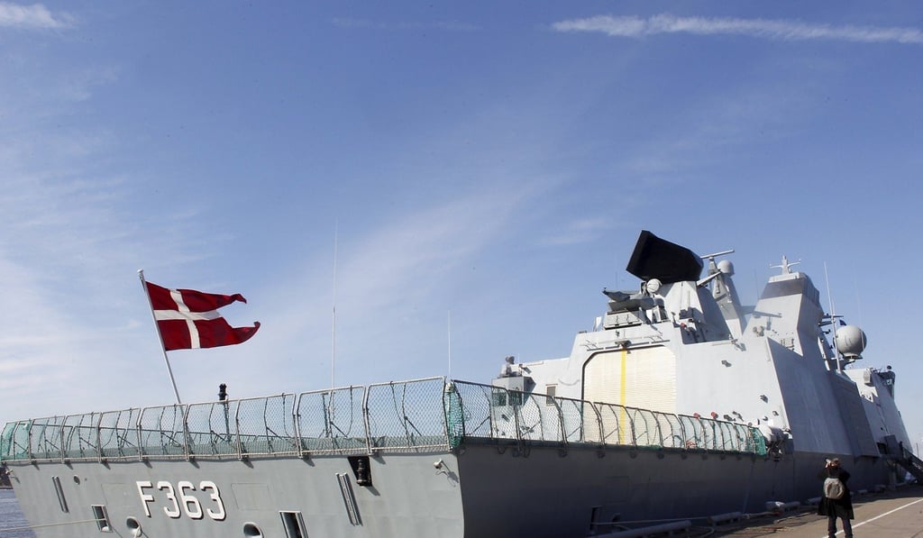 The Danish navy frigate HDMS Niels Juel, part of Nato's Standing Maritime Group One, in Riga, Latvia, on March 29, 2018. Photo: EPA-EFE The Danish navy frigate HDMS Niels Juel, part of Nato's Standing Maritime Group One, in Riga, Latvia, on March 29, 2018. Photo: EPA-EFE