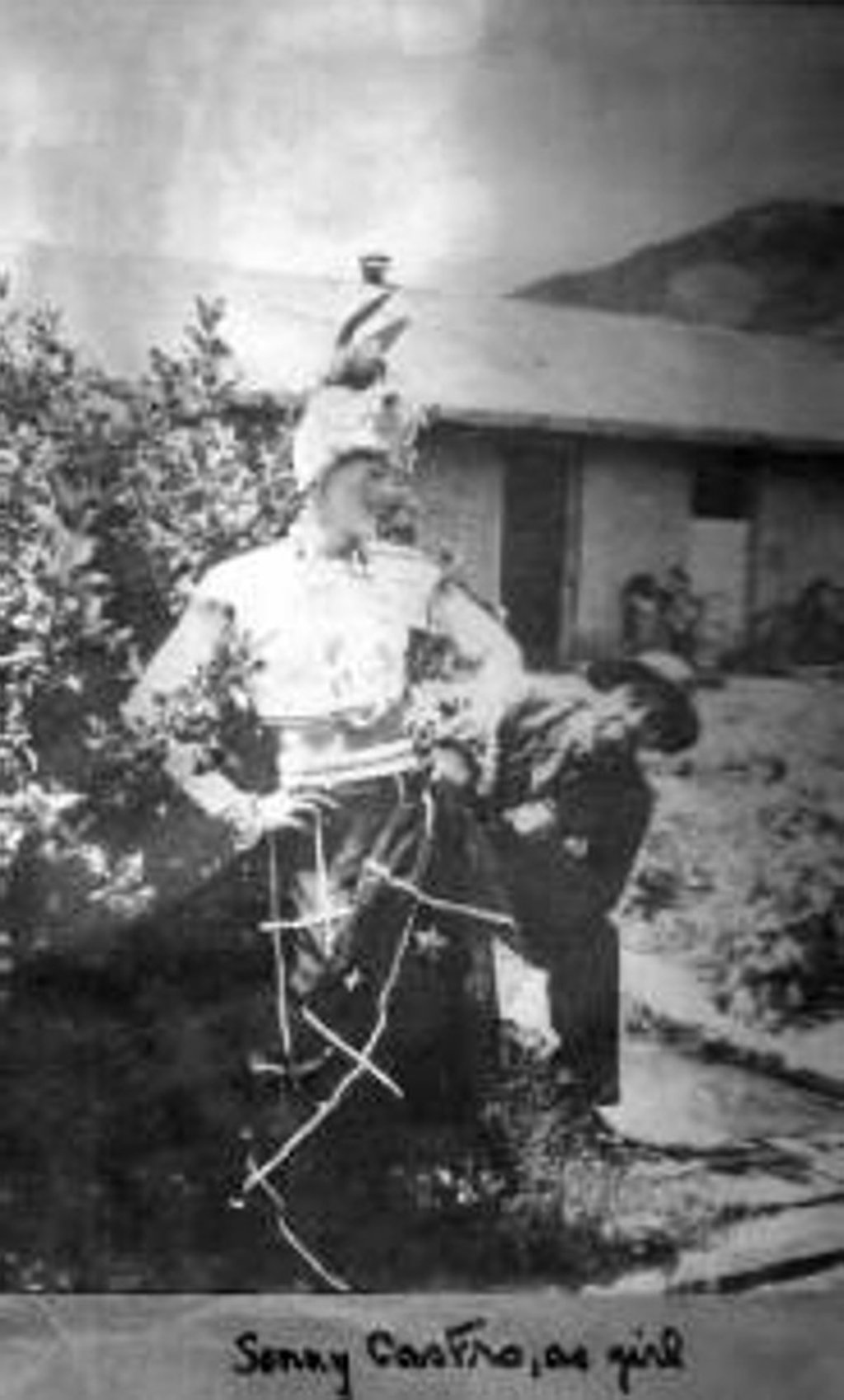 Ferdinand Maria “Sonny” Castro performing as Carmen Miranda.