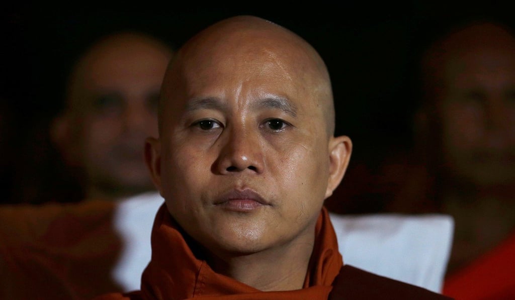 FILE PHOTO – Buddhist monk Ashin Wirathu, a communal leader of an anti-Muslim movement in Myanmar, has been accused of conspiring to persecute Muslims in Myanmar through his speeches and social media posts. Photo: Reuters