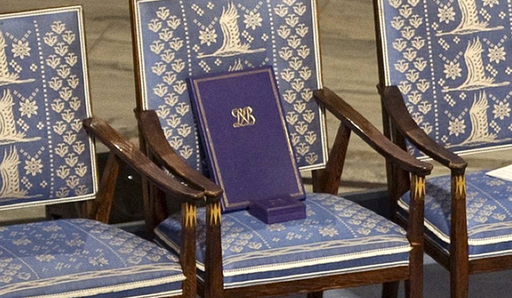 Imprisoned dissident Liu Xiaobo could not collect his Nobel Peace Prize in person in 2010 so his medal and diploma were placed on an empty chair during the award ceremony. Photo: AFP