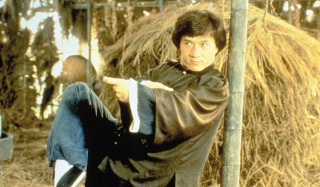 Chan in a still from Drunken Master. Chan in a still from Drunken Master.