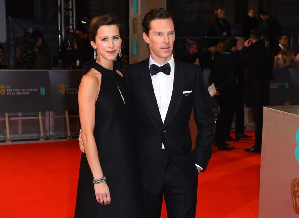 Sophie Hunter, left, and Benedict Cumberbatch arrive for the British Academy Film and Television Awards 2015 at the Royal Opera House in London. Cumberbatch was Nominated for the Best Leading Actor fior his role in 'Sherlock'. Photo: AP