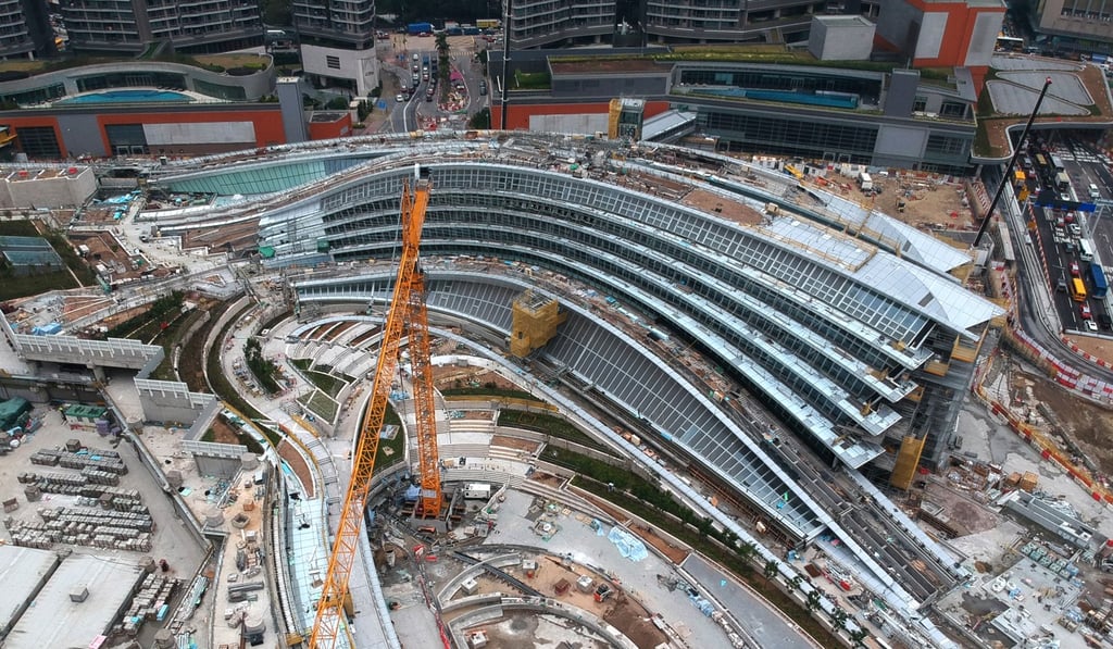 The construction site of the West Kowloon terminus. Photo: Roy Issa