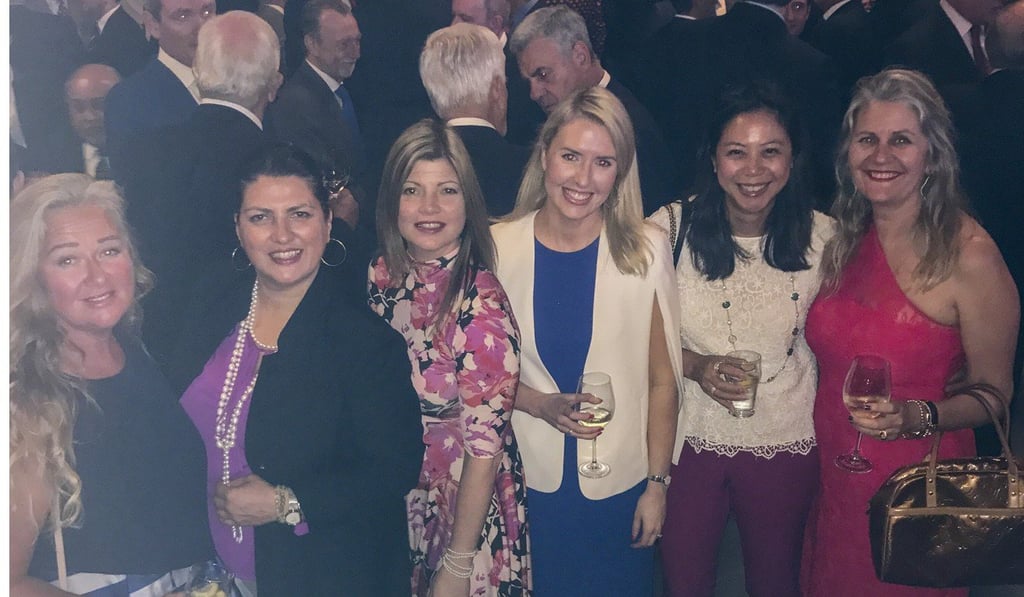 (From left to right) Christine Hood, Mary Covatta, Ceryn Fisk-Jones, Emily Trusler, Samantha Stowe and Annette Steadson at the Carbine Club Lunch. Photo: Robby Nimmo