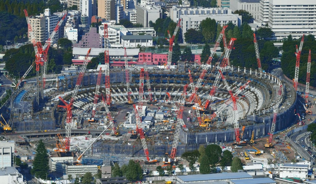Nearly 90 per cent of the wood used in the construction of New National Stadium was sourced from Malaysia and Indonesia. Photo: Kyodo