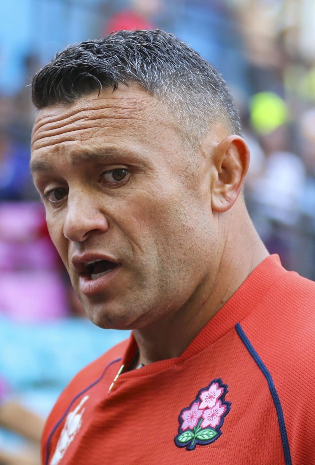 Japan coach Damian Karauna. Photo: May James