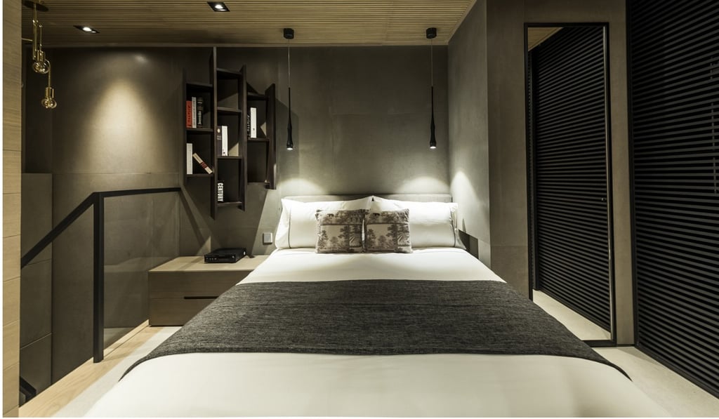 Inside a Natasha Usher-designed flat near SoHo in Hong Kong.