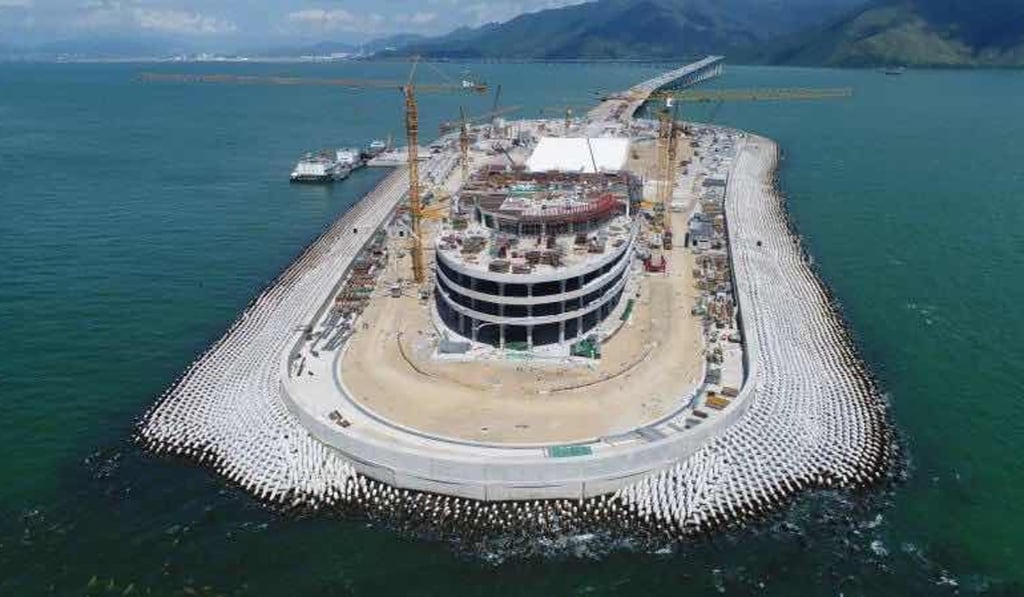 The island before Typhoon Hato. Photo: Hong Kong-Zhuhai-Macao Bridge Authority