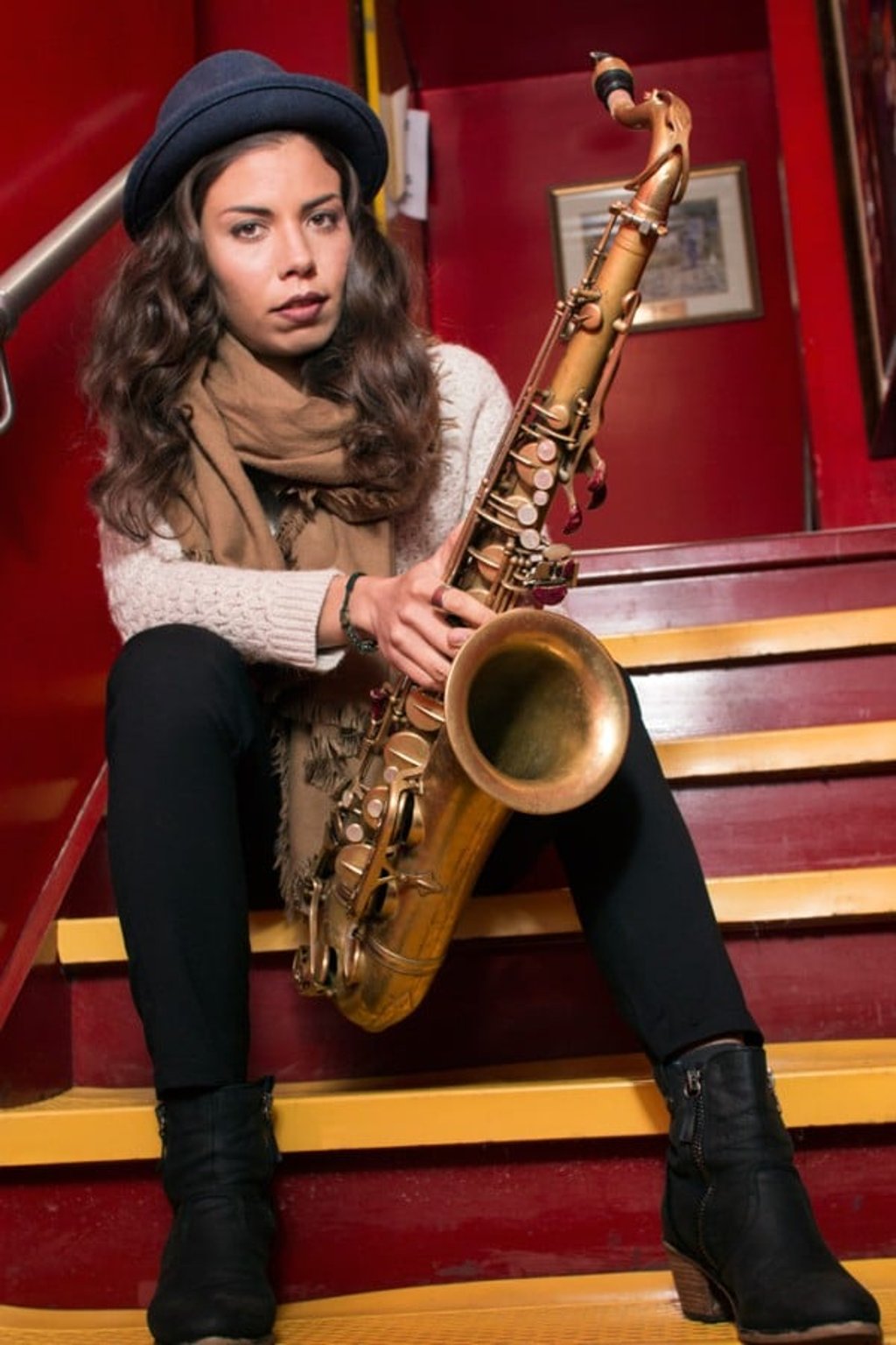 Chilean tenor saxophone player Melissa Aldana