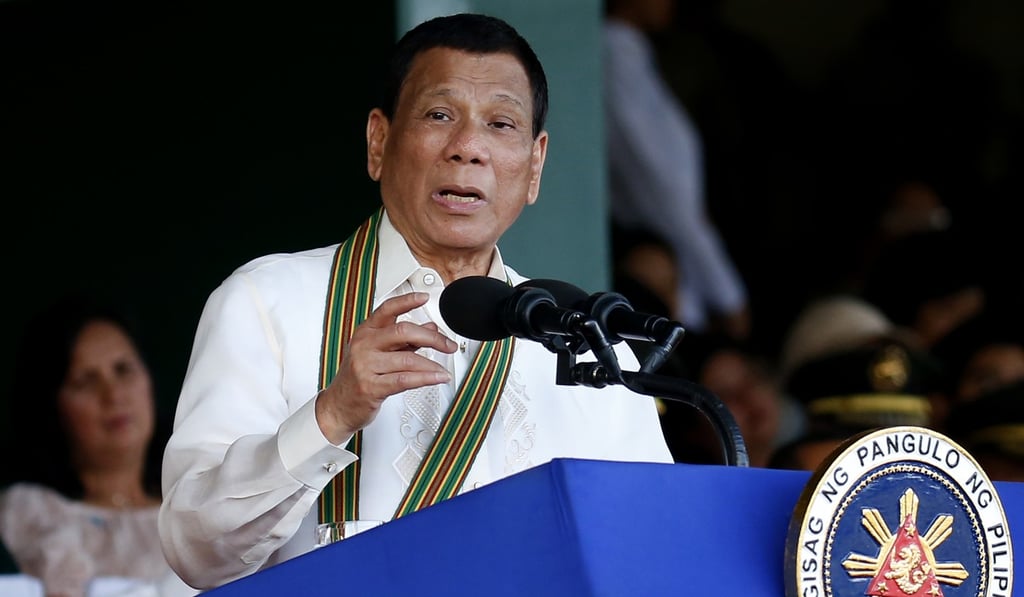A file picture of the Philippines President Rodrigo Duterte. Photo: Associated Press A file picture of the Philippines President Rodrigo Duterte. Photo: Associated Press