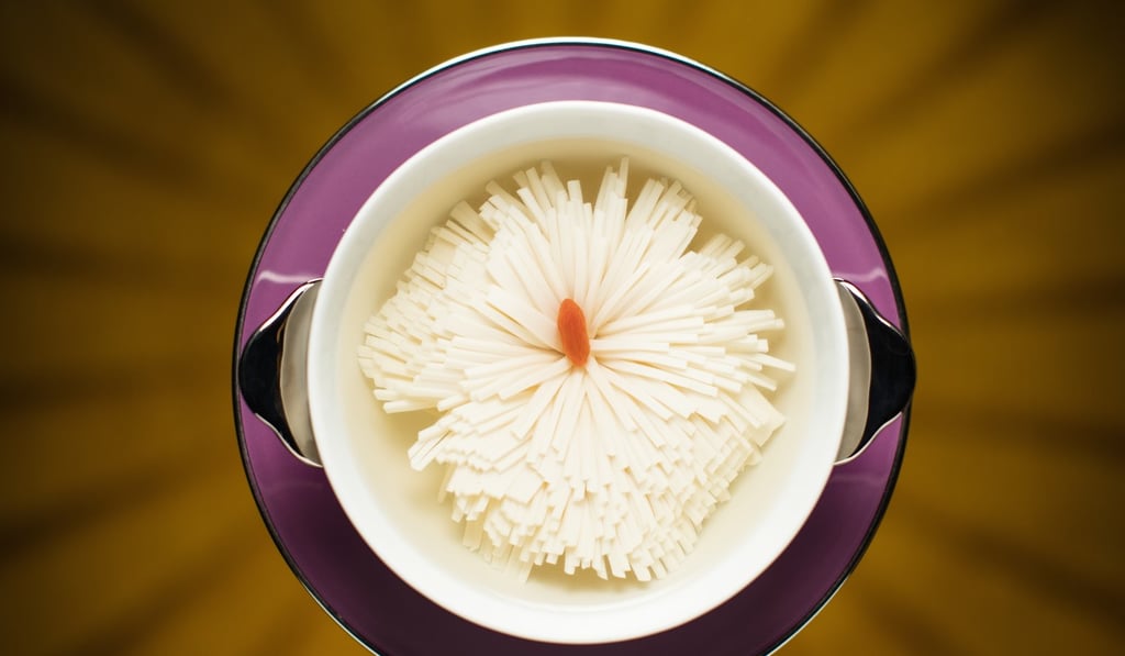 Tofu Chysanthemum soup at Andrea’s, at Wynn Palace Macau.
