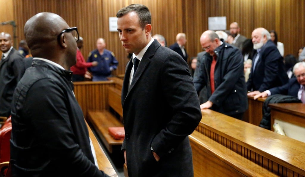 Pistorius during is seen in court in 2016. The High Court has rejected his final appeal over the sentence for killing his girlfriend in 2013. Photo: AFP Pistorius during is seen in court in 2016. The High Court has rejected his final appeal over the sentence for killing his girlfriend in 2013. Photo: AFP