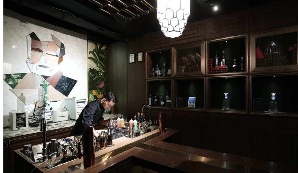 Co-founder James Tamang says The Old Man’s bar was designed with a single T-shaped counter to replicate the way you would host a guest at home. Photo: Jonathan Wong