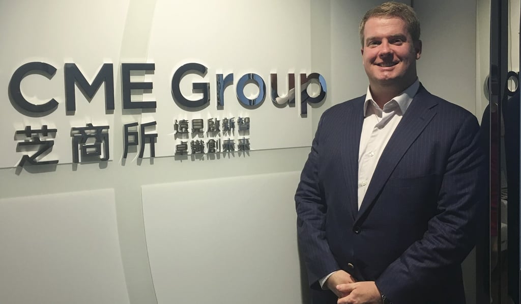 Tim McCourt, managing director and global head of equity products and alternative investments at CME Group, says bitcoin investors need to properly manage their risks because of the asset’s volatility. Photo: Laura He